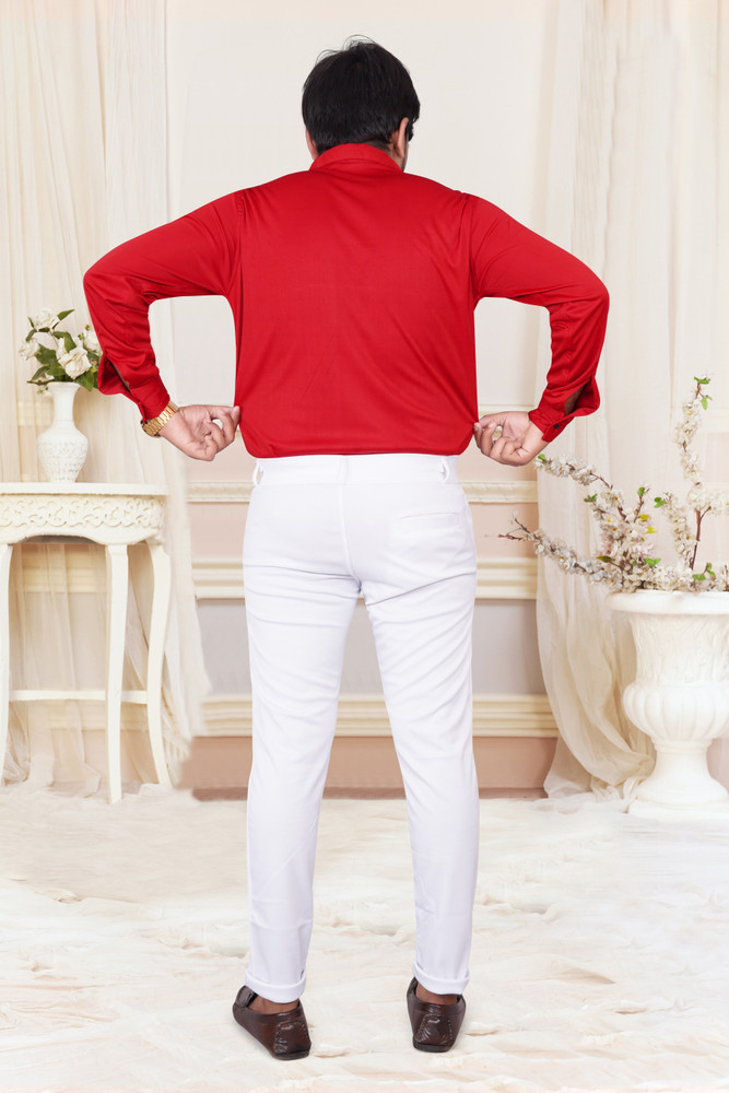 White 2025 shirt red