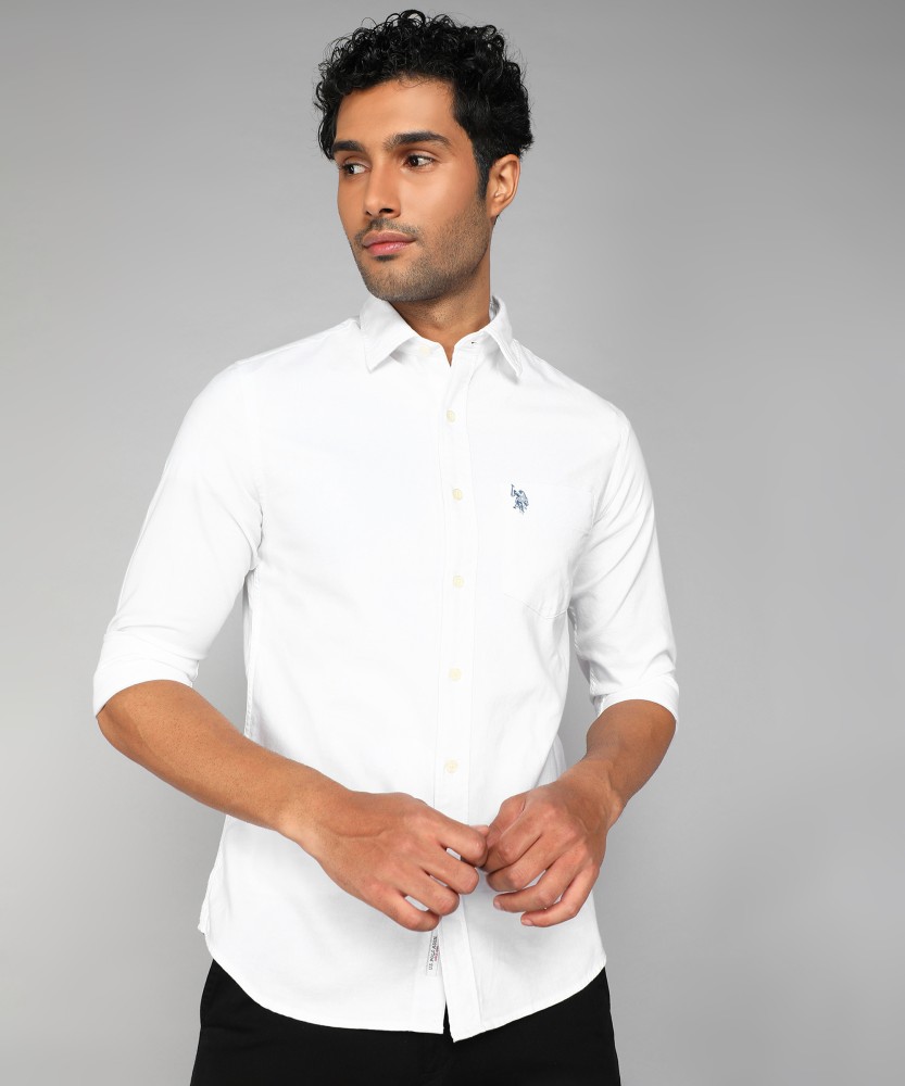 U.S. POLO ASSN. Men Solid Casual White Shirt Buy U.S. POLO ASSN. Men Solid Casual White Shirt Online at Best Prices in India Flipkart