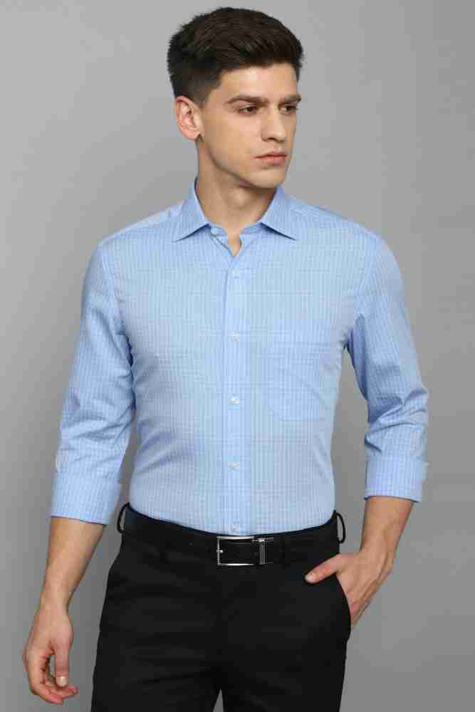 Louis Philippe Ceremonial Shirts, Men Blue Classic Fit Check Full Sleeves Formal  Shirt for Men at louisphilippe.abfrl.in