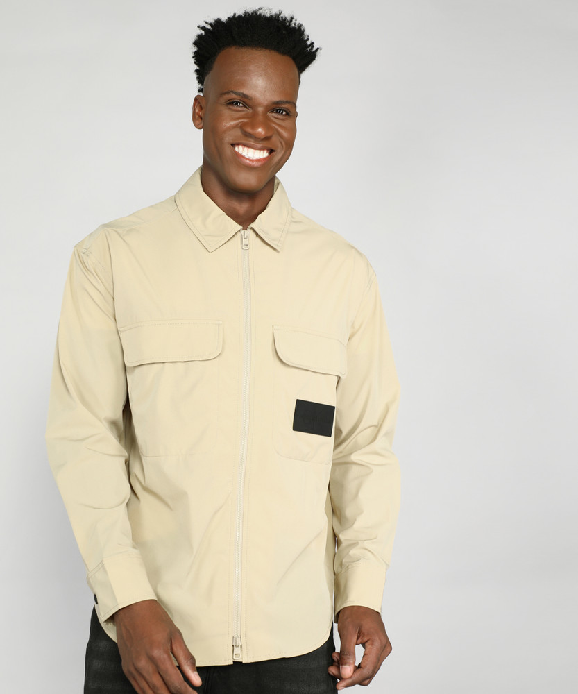 Calvin Klein Jeans Men Solid Casual Beige Shirt Buy Calvin Klein Jeans Men Solid Casual Beige Shirt Online at Best Prices in India Flipkart