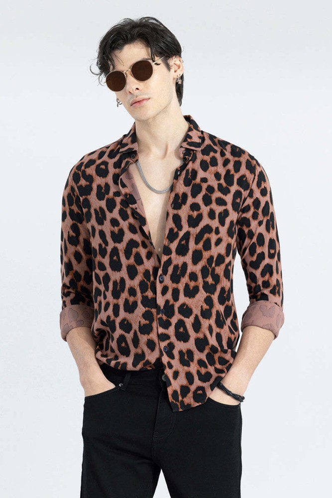 men's animal print shirt