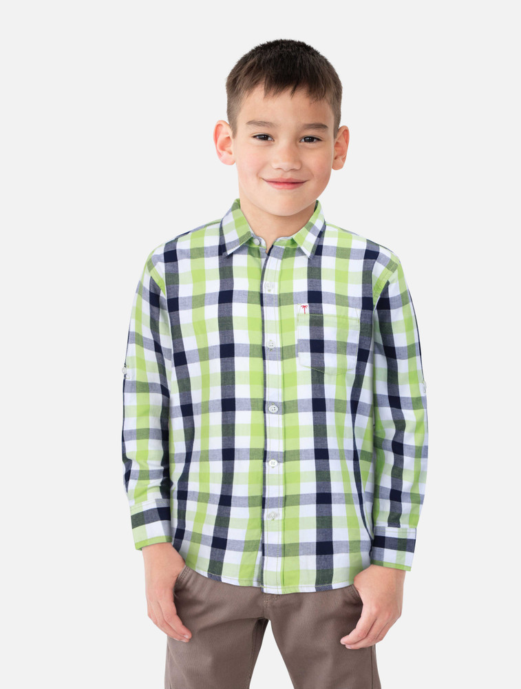 baby boy check shirt