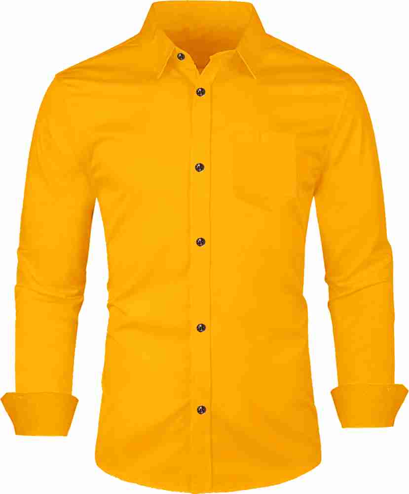 Bright yellow shirt clearance mens