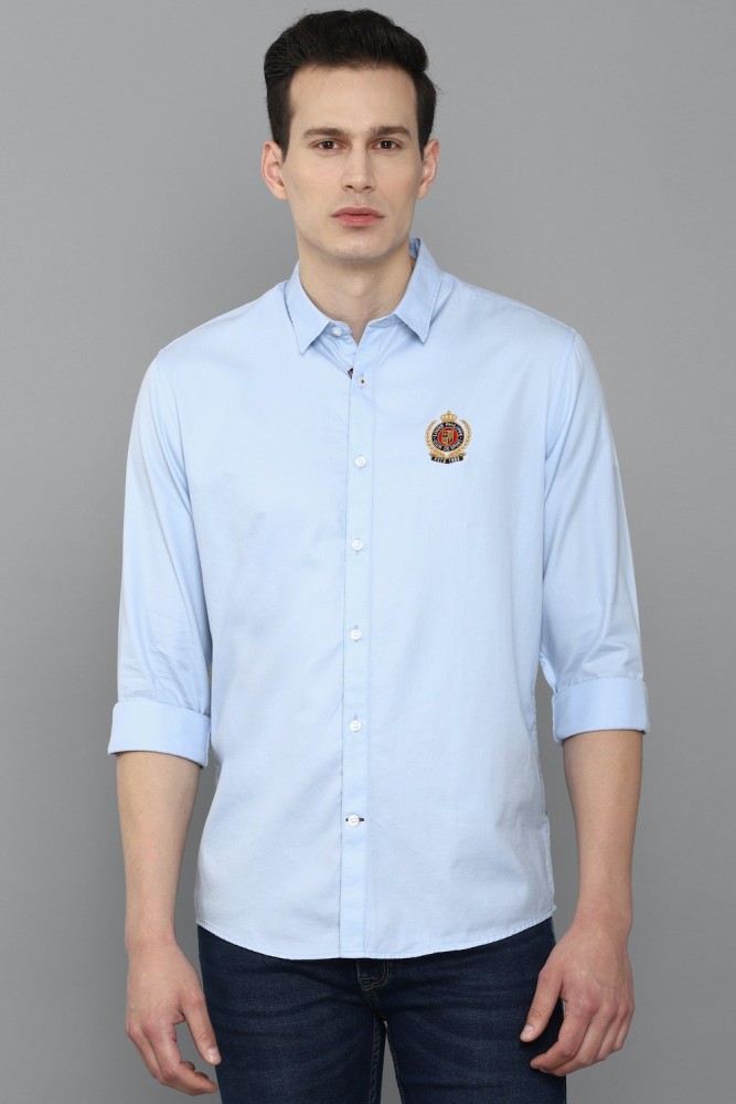 Louis Philippe Casual Shirts : Buy Louis Philippe Men Blue Slim