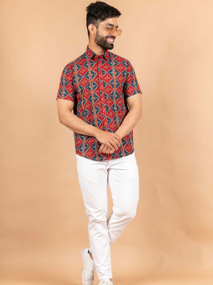 TRUE COLORS Men Printed Casual Black, Pink Shirt - Buy TRUE COLORS Men  Printed Casual Black, Pink Shirt Online at Best Prices in India