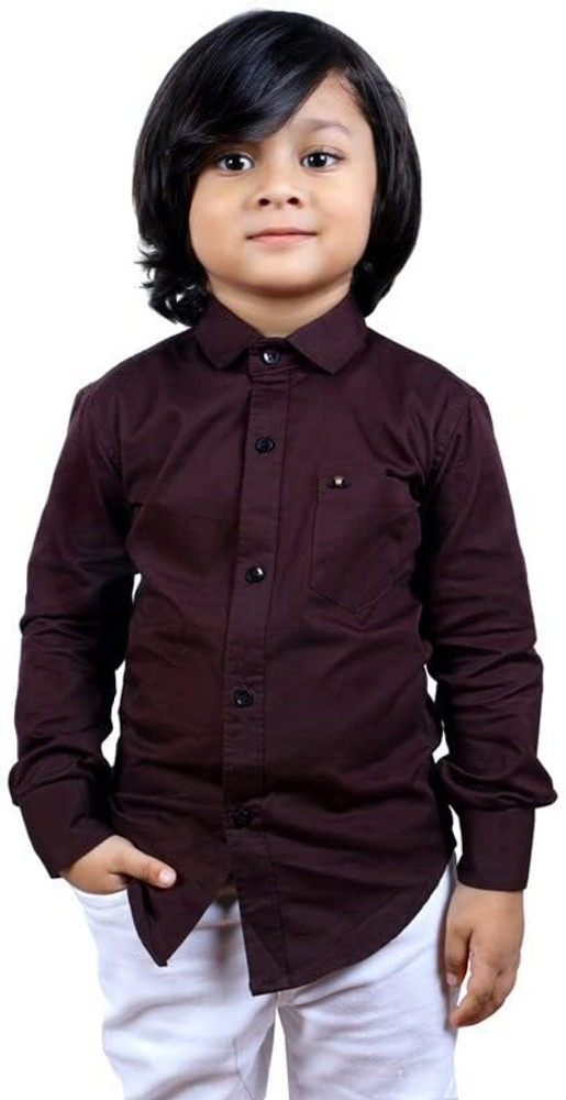 Boys maroon deals dress shirt