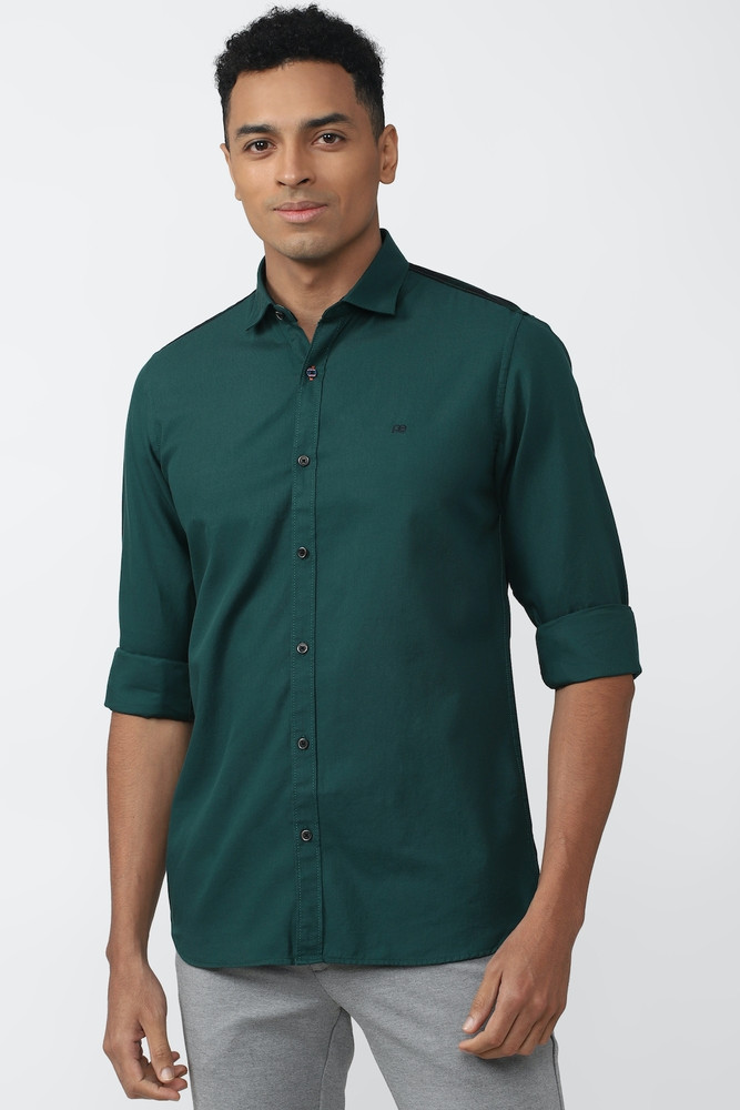 Peter england cheap green shirt
