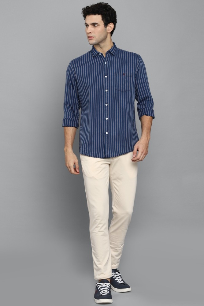 Buy Louis Philippe Blue Shirt Online - 757439