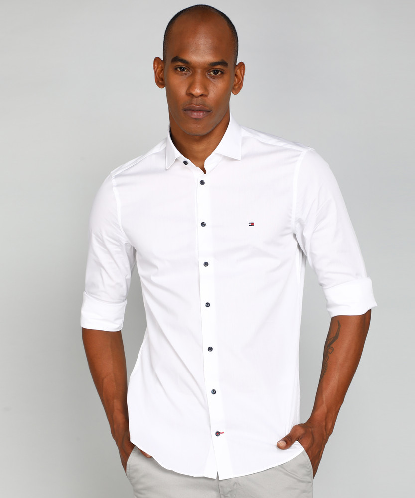 white tommy hilfiger shirt men