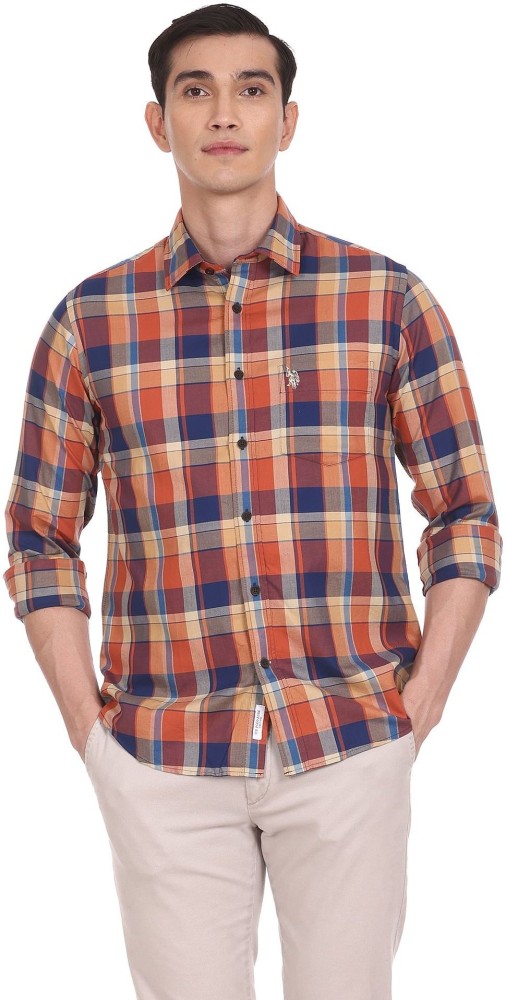 U.S. POLO ASSN. Men Checkered Casual Multicolor Shirt - Buy U.S. POLO ASSN.  Men Checkered Casual Multicolor Shirt Online at Best Prices in India