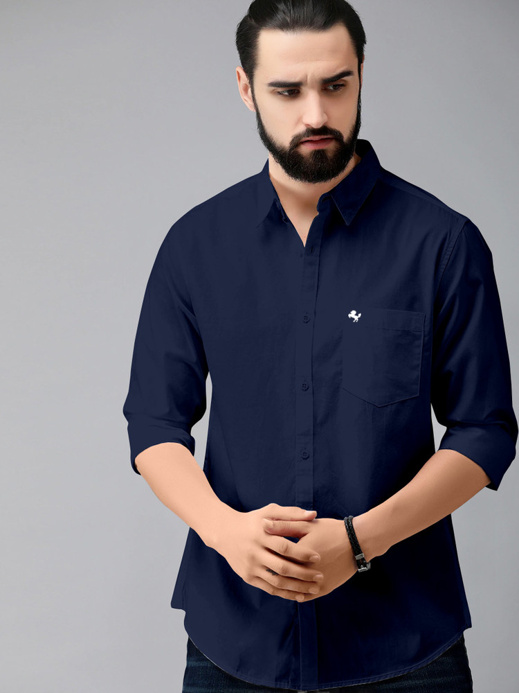 Midnight blue best sale shirt