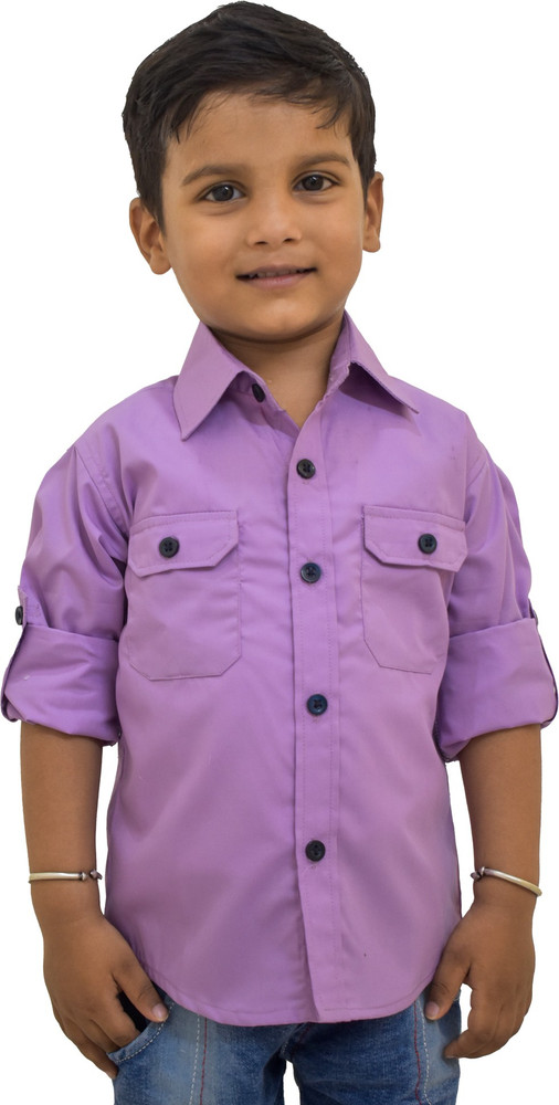 Boys plum 2025 dress shirt