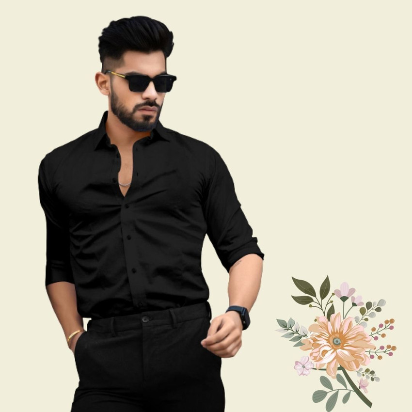 Black formal shirt design hotsell