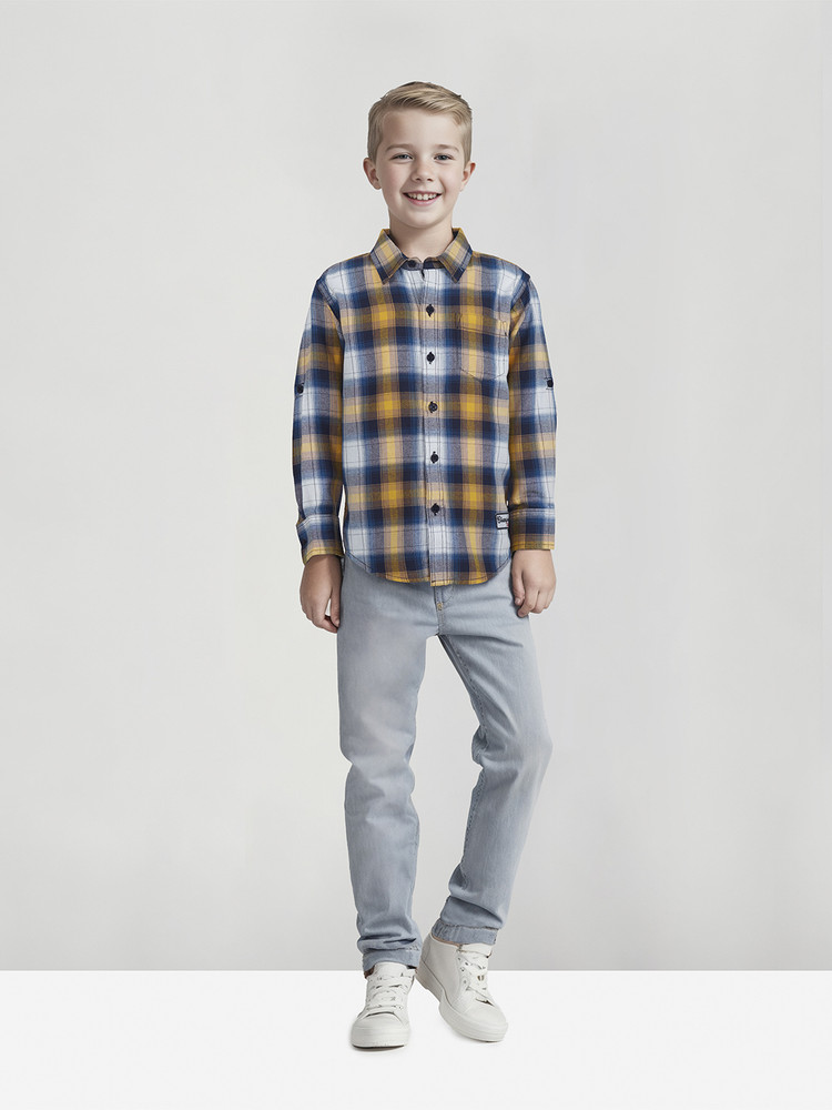 GINI JONY Boys Checkered Casual Multicolor Shirt Buy GINI JONY Boys Checkered Casual Multicolor Shirt Online at Best Prices in India Flipkart