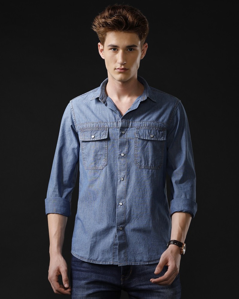 Denim shirt best sale on flipkart