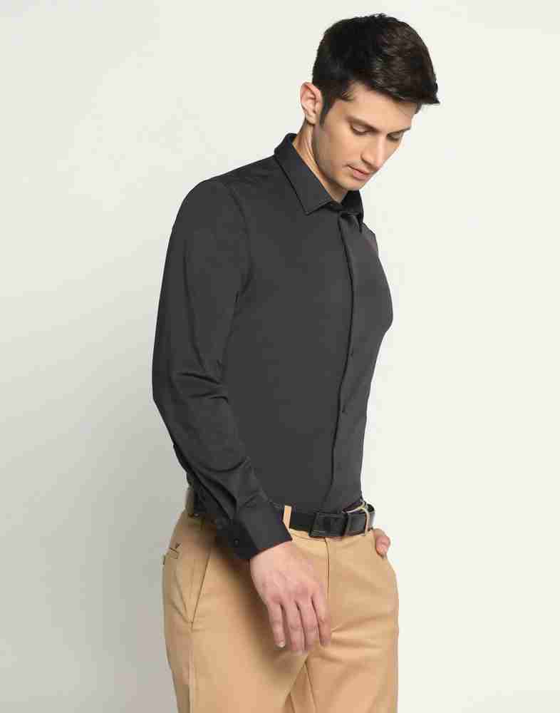 Blackberrys Men Solid Casual Black Shirt - Buy Blackberrys Men