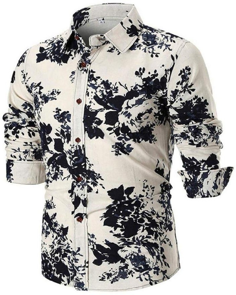 IDV Men Printed Casual Black Beige Shirt Buy IDV Men Printed Casual Black Beige Shirt Online at Best Prices in India Flipkart