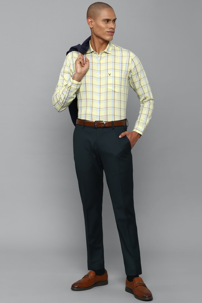 Allen Solly Formal Shirts : Buy Allen Solly Men Yellow Slim Fit Print Full  Sleeves Formal Shirt Online | Nykaa Fashion