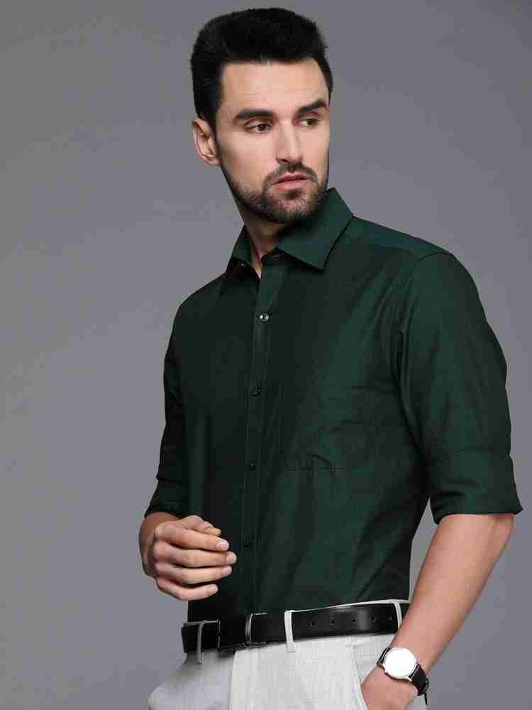 Louis Philippe red color cotton shirt - G3-MFS10292