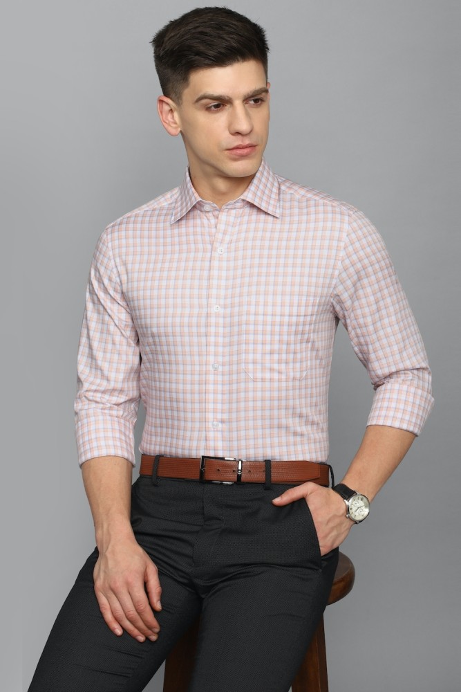 Louis Philippe- Permapress Slim Fit Formal Check Shirt