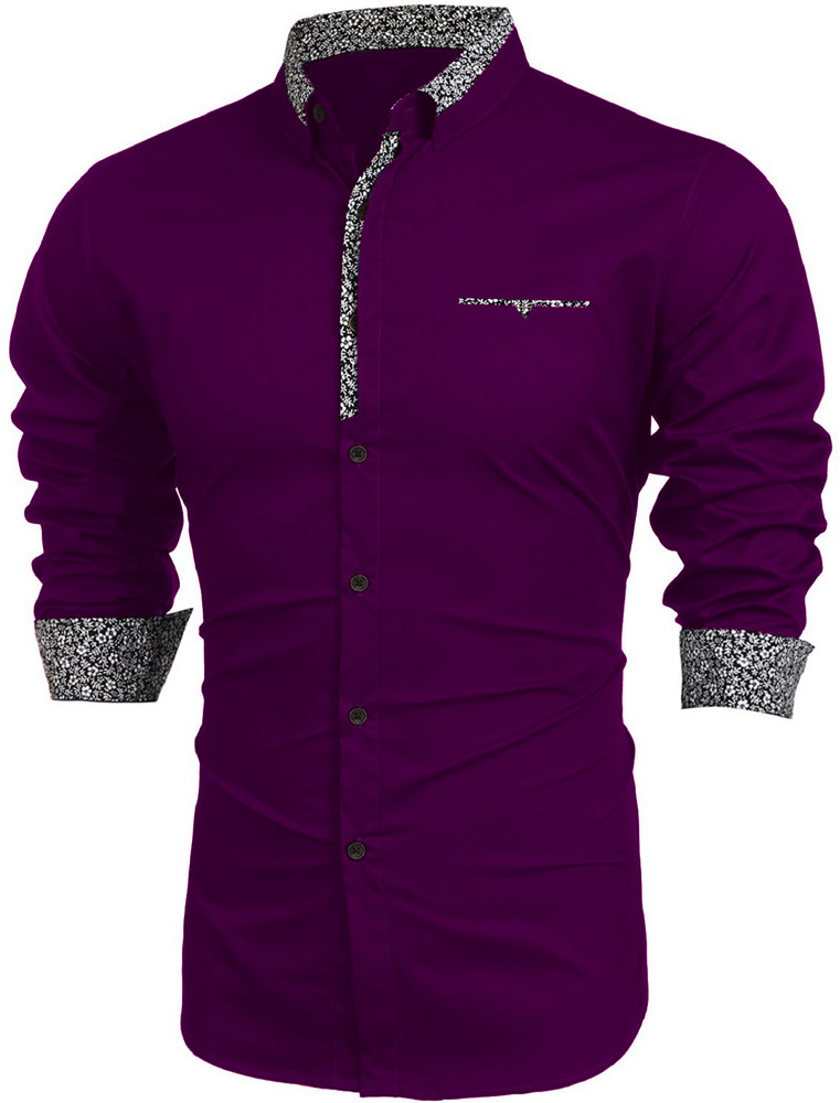 purple colour shirt design