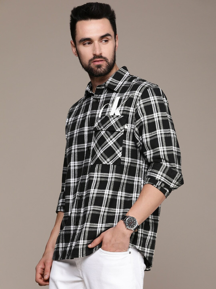 calvin klein checkered shirts