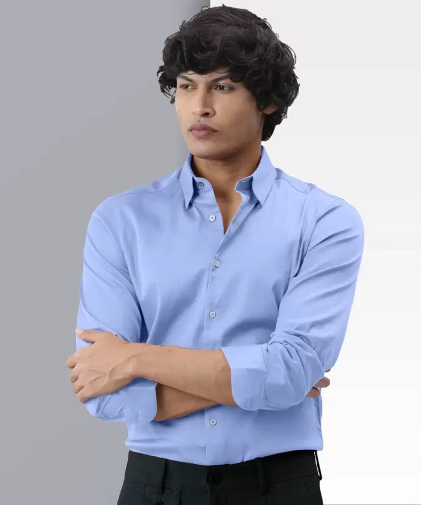 TorontoCN Men Solid Formal Blue Shirt Buy TorontoCN Men Solid Formal Blue Shirt Online at Best Prices in India Flipkart