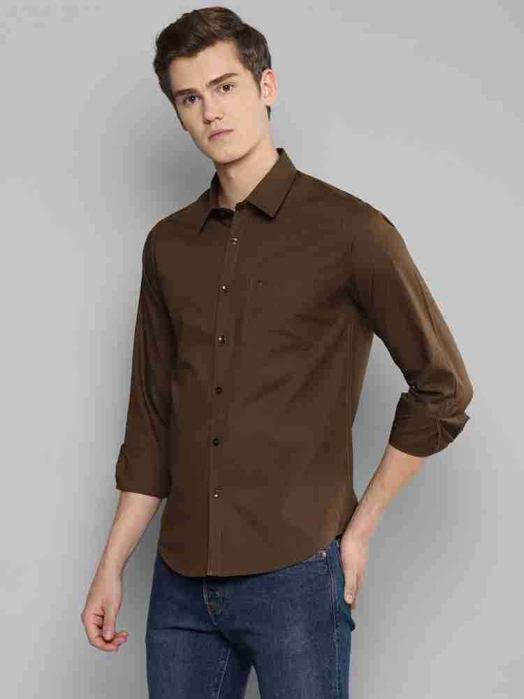 Allen Cooper Men Solid Casual Green Shirt - Buy Allen Cooper Men Solid  Casual Green Shirt Online at Best Prices in India | Flipkart.com