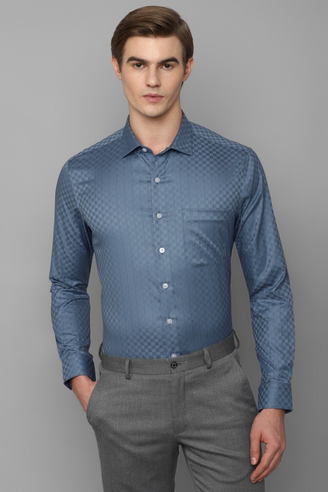 LOUIS PHILIPPE Men Printed Full Sleeves Slim Fit Formal Shirt