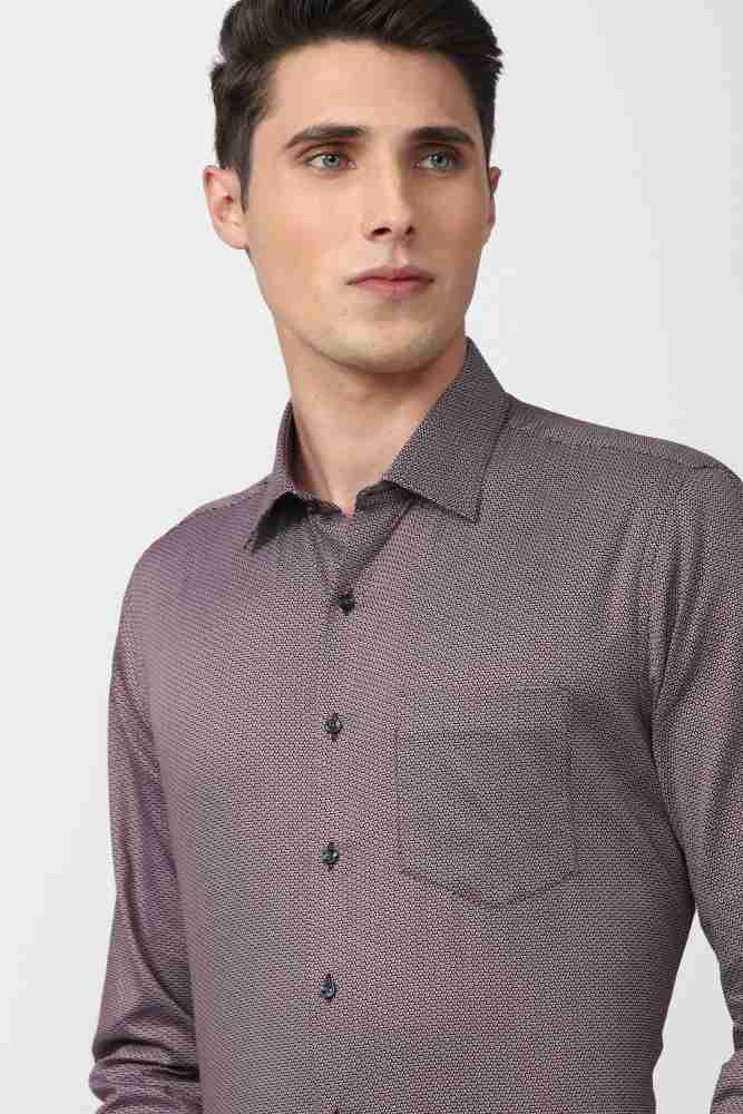 VAN HEUSEN Men Printed Formal Purple Shirt - Buy VAN HEUSEN Men Printed  Formal Purple Shirt Online at Best Prices in India