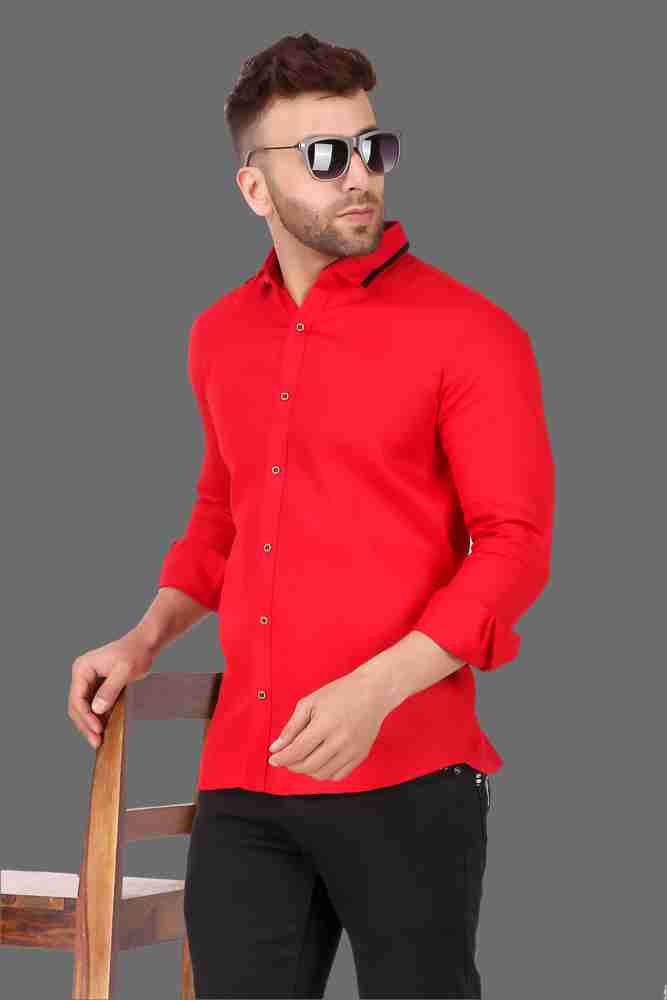 Red shirt cheap for men