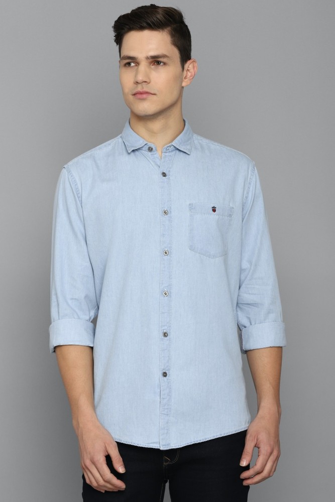 Louis Philippe Casual Shirts : Buy Louis Philippe Men Blue Slim