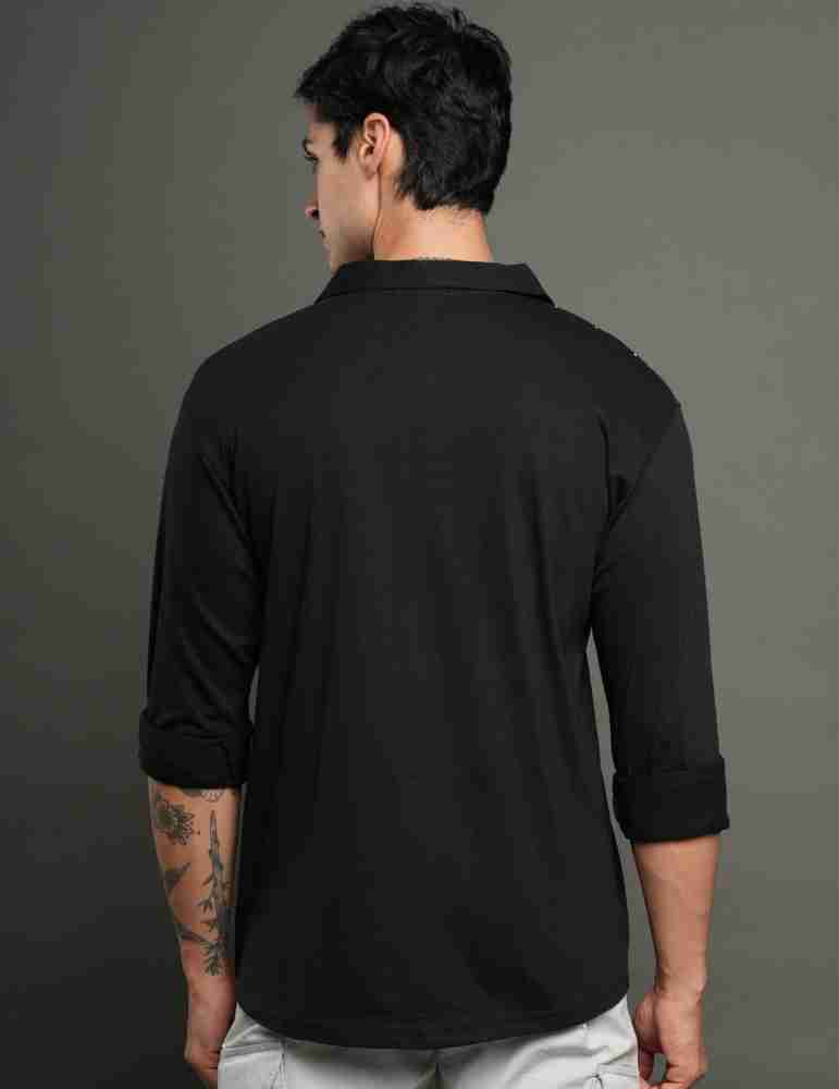 Buy Black Tshirts for Men by LEWEL Online