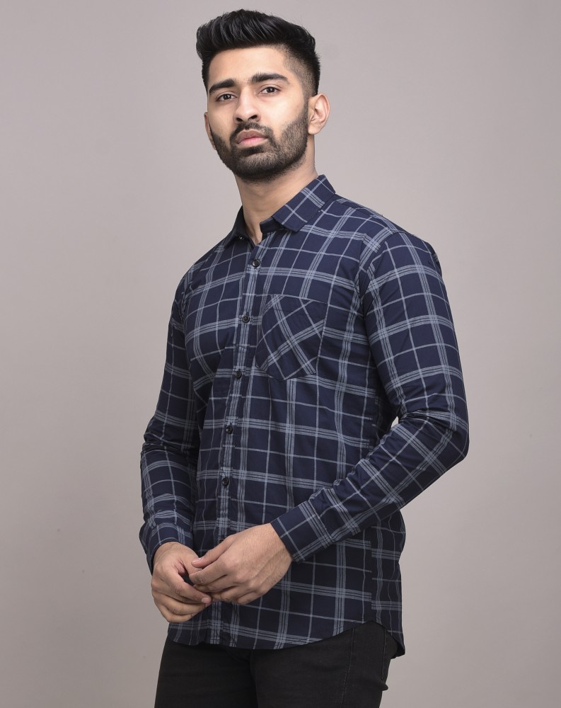 navy blue shirt flipkart