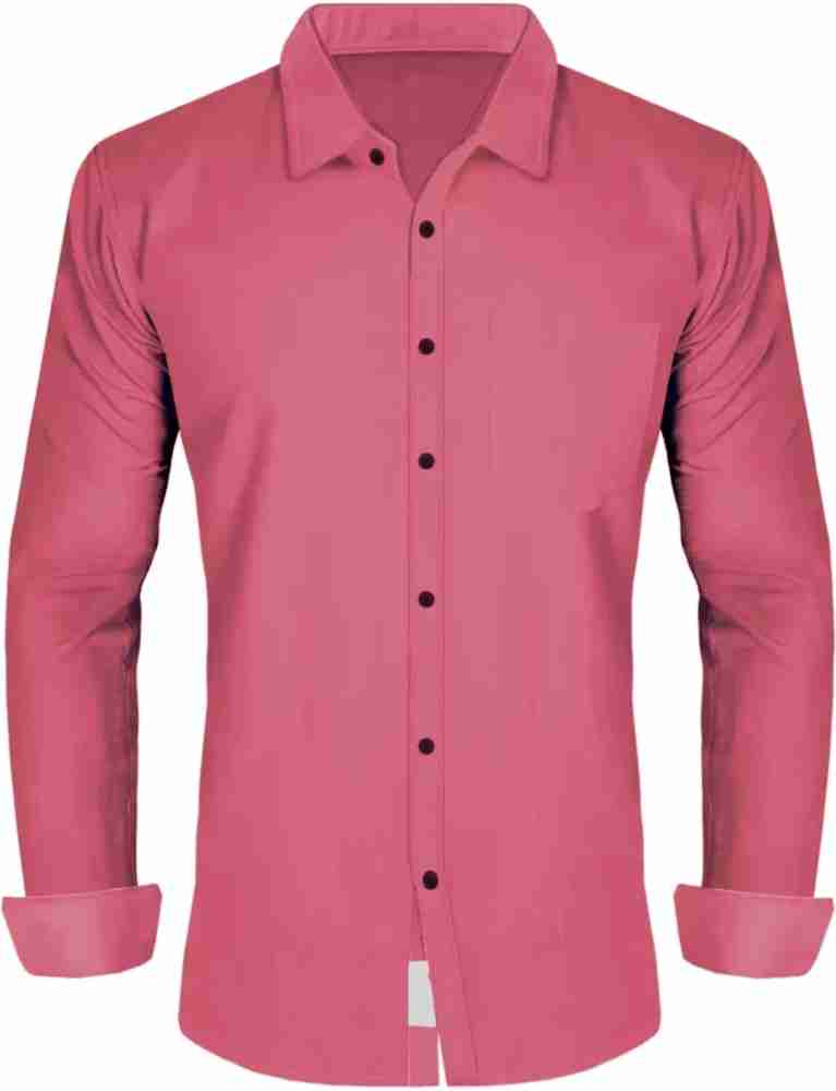 VARANI CREATION Men Solid Formal Pink Shirt - Buy VARANI CREATION Men Solid  Formal Pink Shirt Online at Best Prices in India