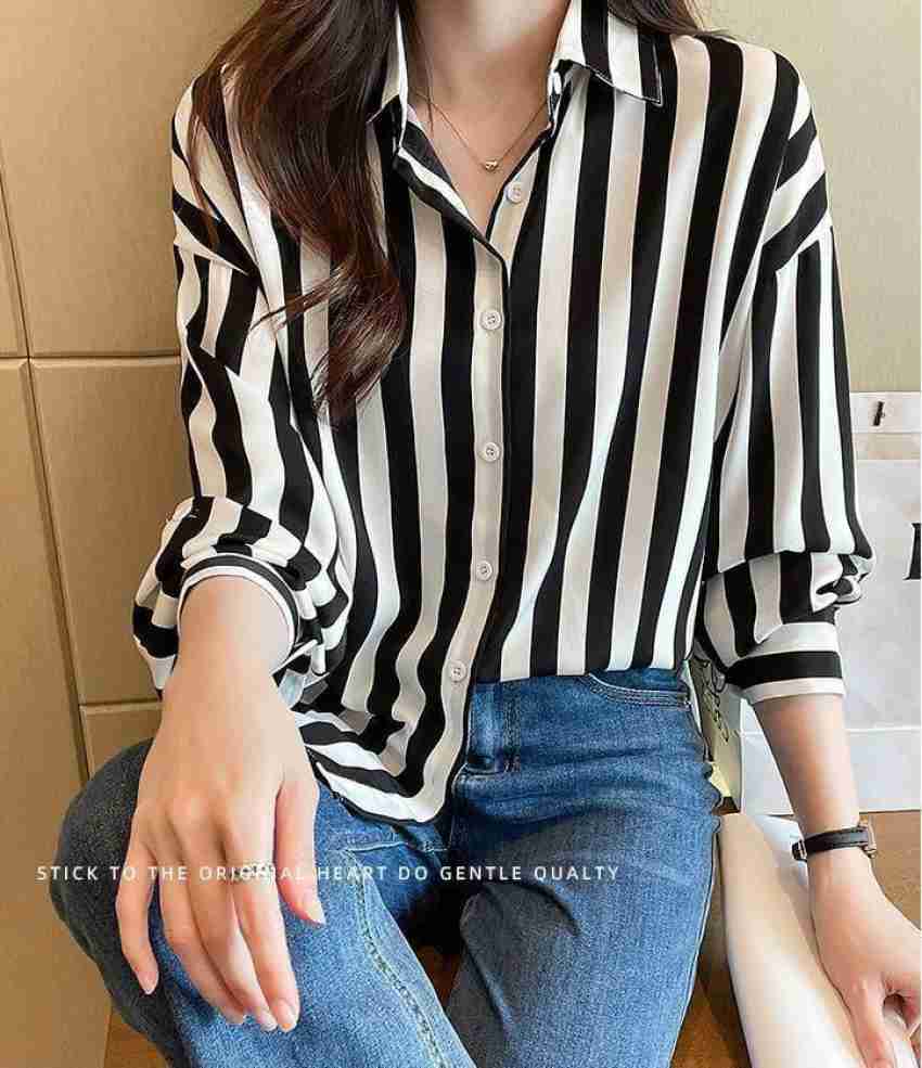 Buy online Long Sleeved Checkered Crop Shirt from western wear for Women by  Chimpaaanzee for ₹500 at 50% off