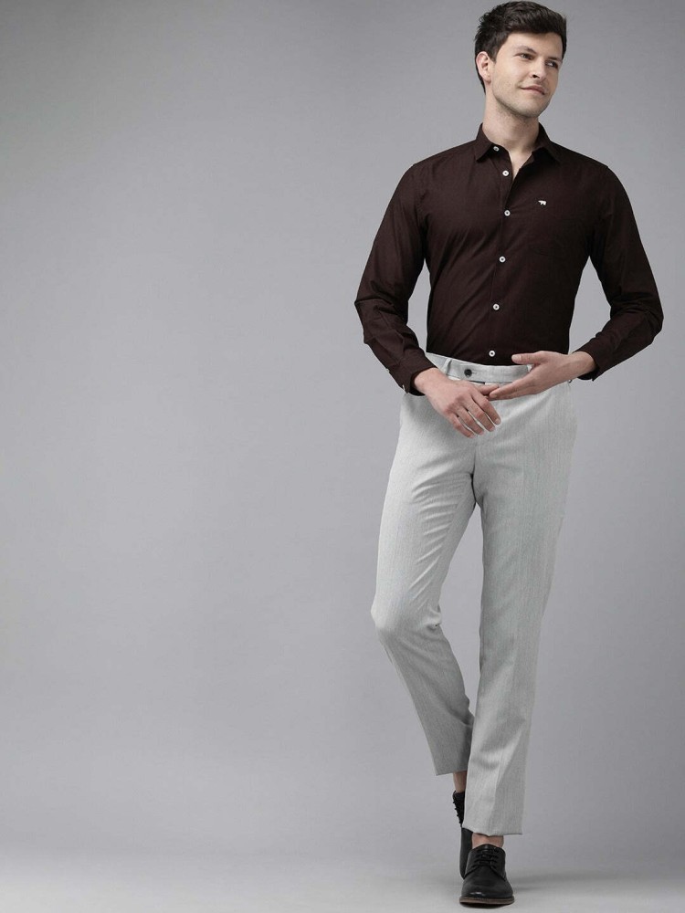 THE BEAR HOUSE Men Solid Formal Brown Shirt - Buy THE BEAR HOUSE Men Solid  Formal Brown Shirt Online at Best Prices in India