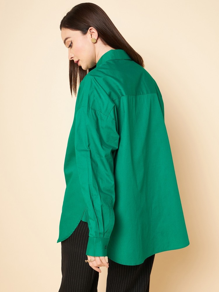 Oversized Solid Shirt