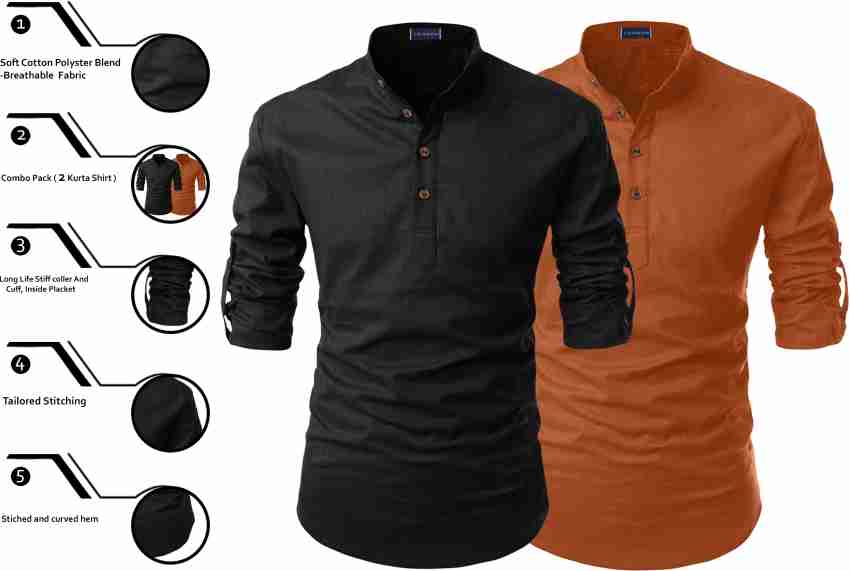 Black brown dress shirts online