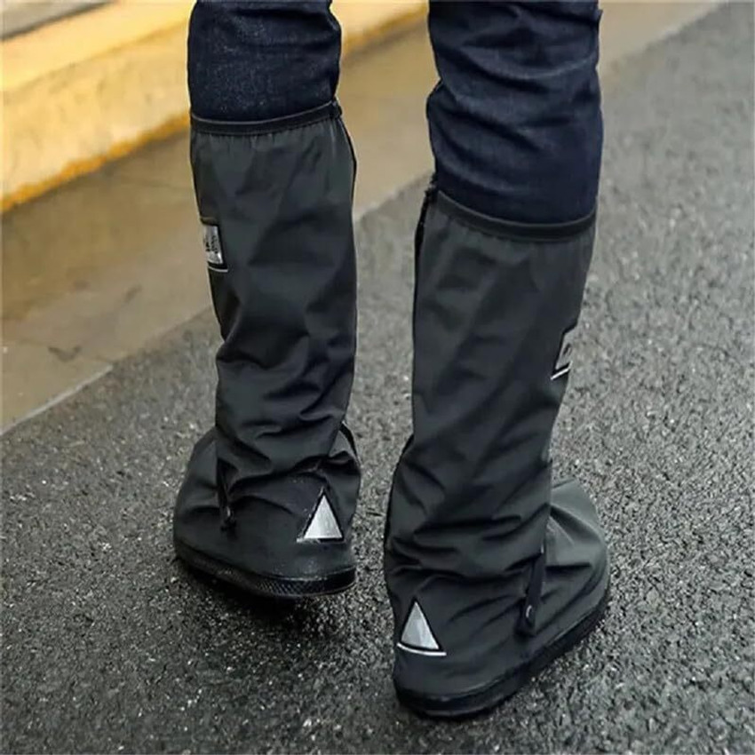 Hybrid Motors Waterproof Rain Shoe Cover Non slip High tube Water Shoes Silicone Rain Boots Silicone BLACK Boots Shoe Cover Flat Shoe Cover High Ankle Shoe Cover Price in India Buy Hybrid Motors