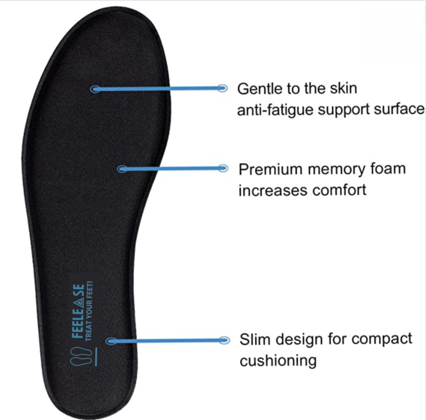 Helios Memory Foam Insole Foam Shoe Heels for All Shoes Makes shoes Super  Soft & Comfortable | Memory Foam Insoles (Trim to fit) |Cushioning for Feet