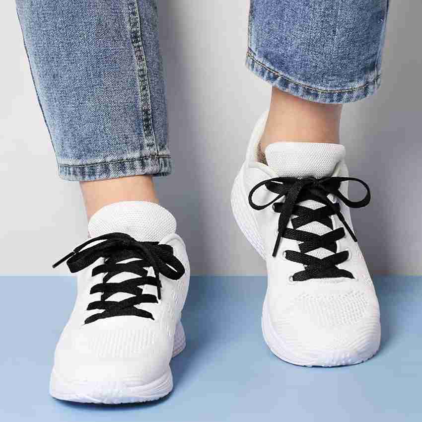 SHOESHINE Flat Shoelace For Athletic and Sneaker Shoes Black