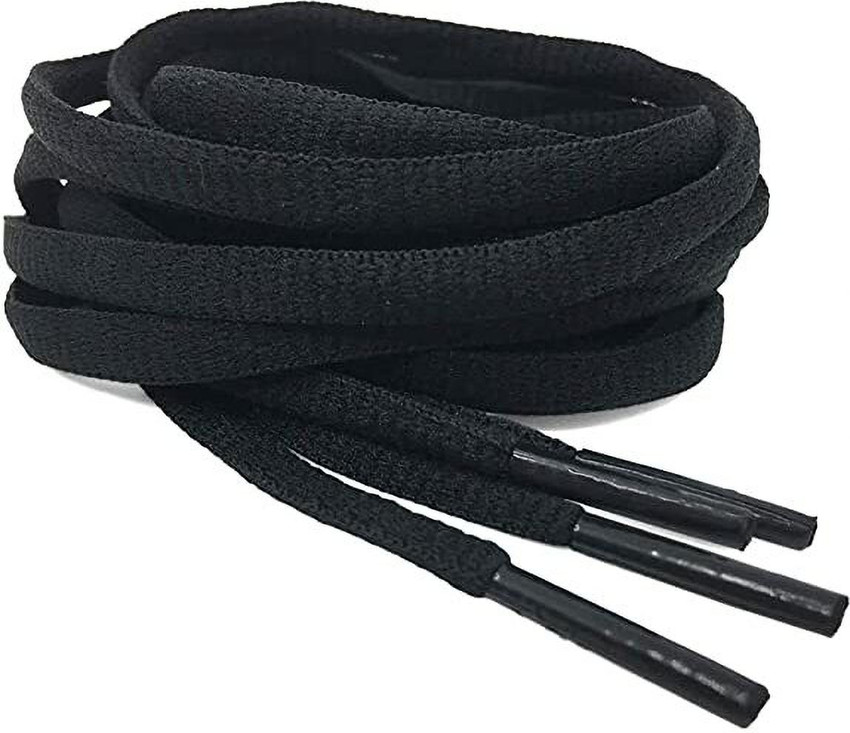 Black oval shoe laces online
