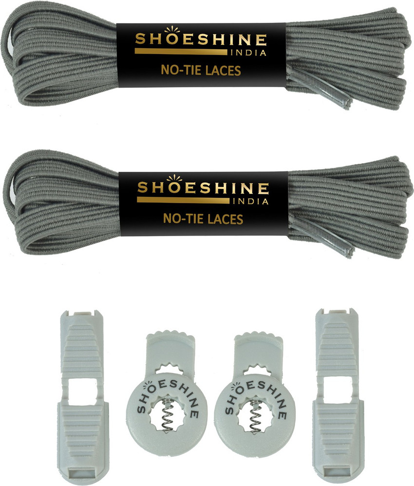 SHOESHINE Flat Elastic No Tie Shoelaces for Sneakers sport shoes