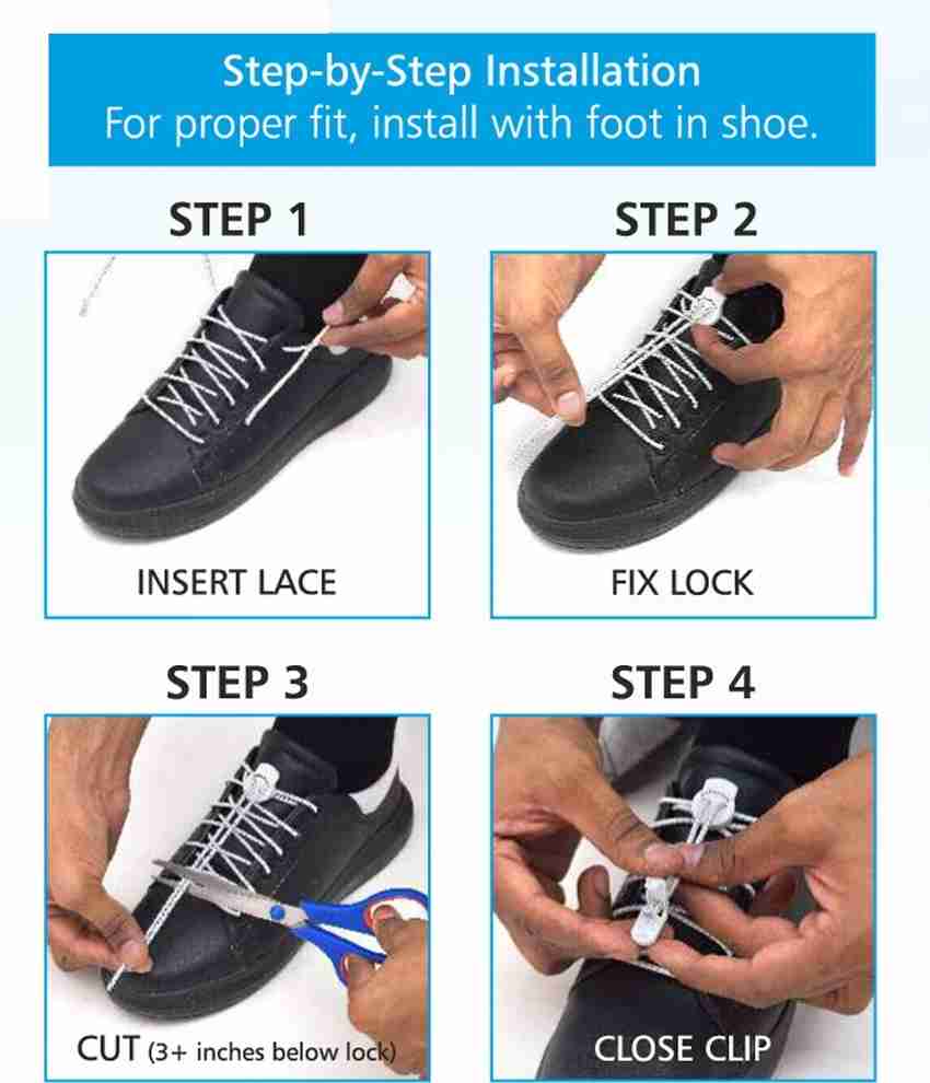 Tie shoelaces inside shoes on sale