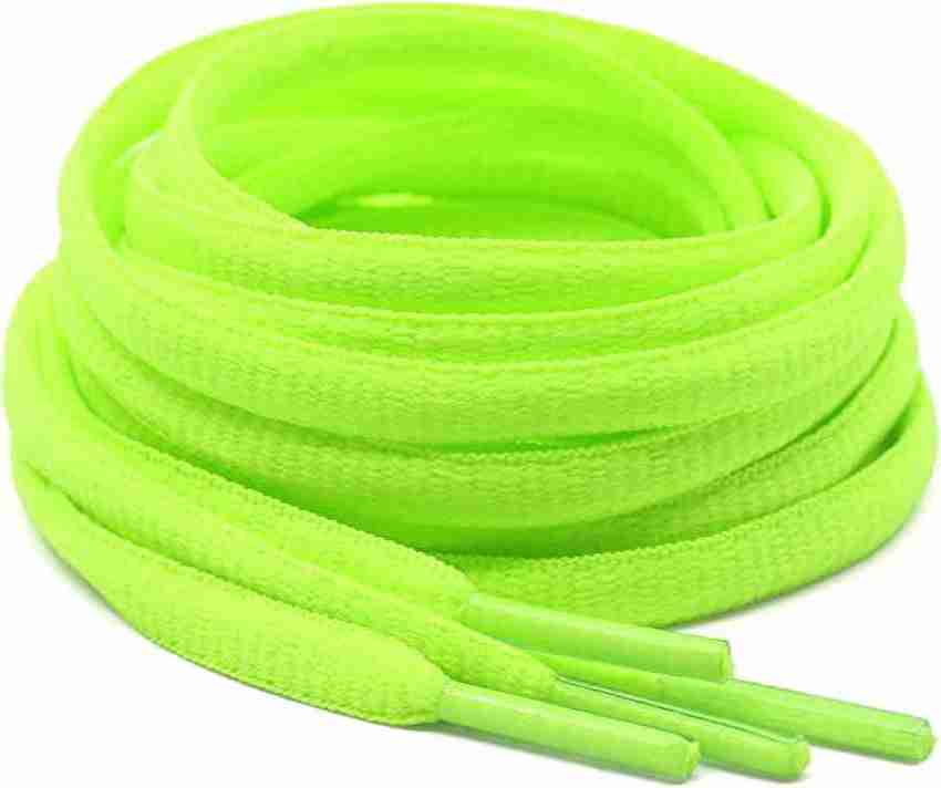 Neon green shoe strings store