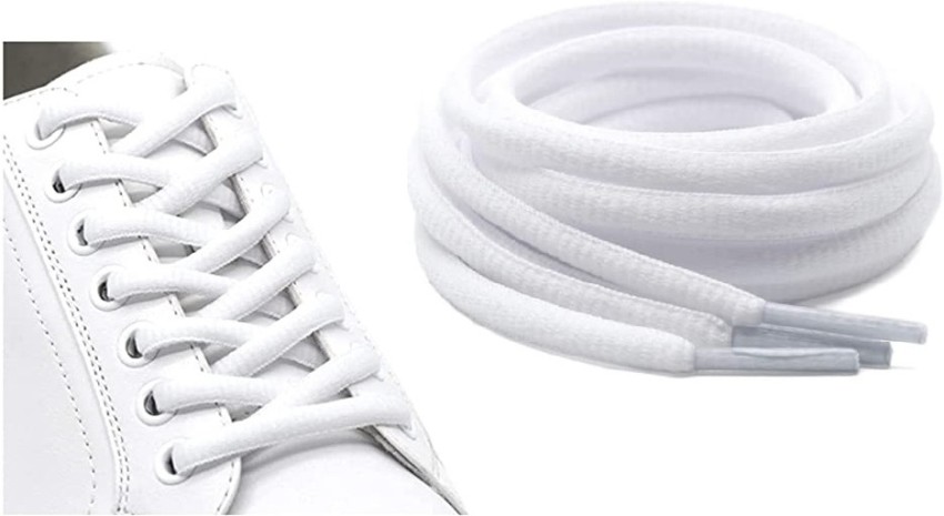 White leather shoe on sale strings