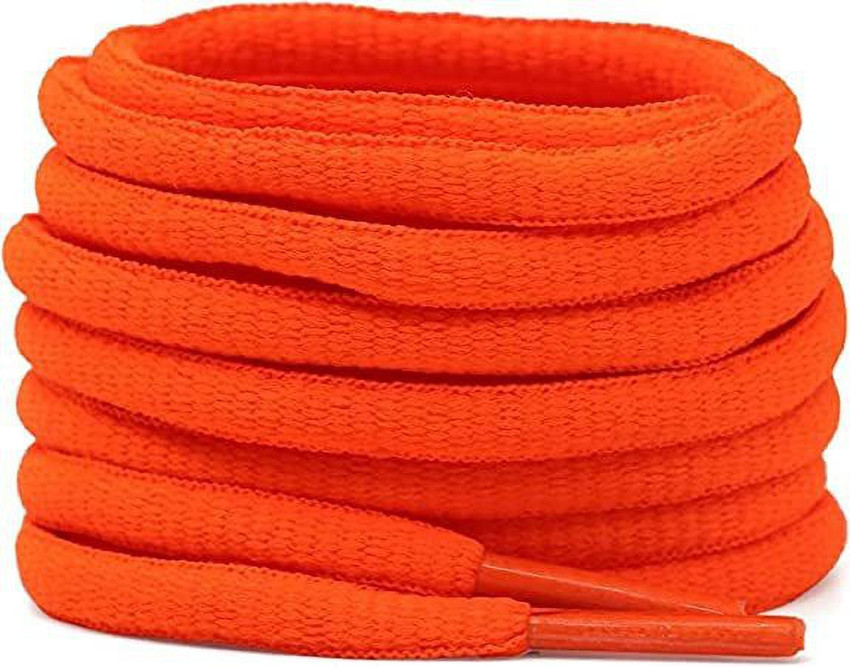 Orange oval shoelaces discount