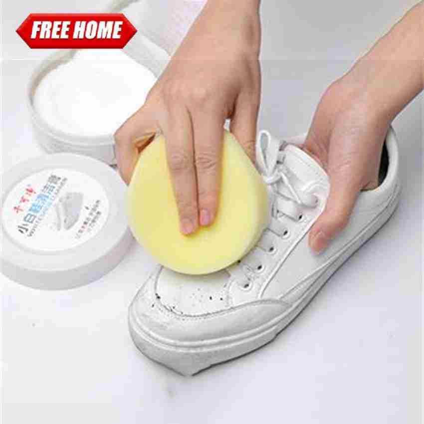 White Shoe Cleaning Cream, Practical Shoe Cleaning Kit - Shoe