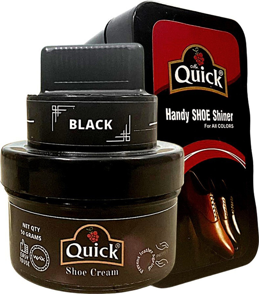 QUICK LS Cream Shoe Polish Color Black 50 Grams and Shoe Shiner Leather Shoe Cream Price in India Buy QUICK LS Cream Shoe Polish Color Black 50 Grams and